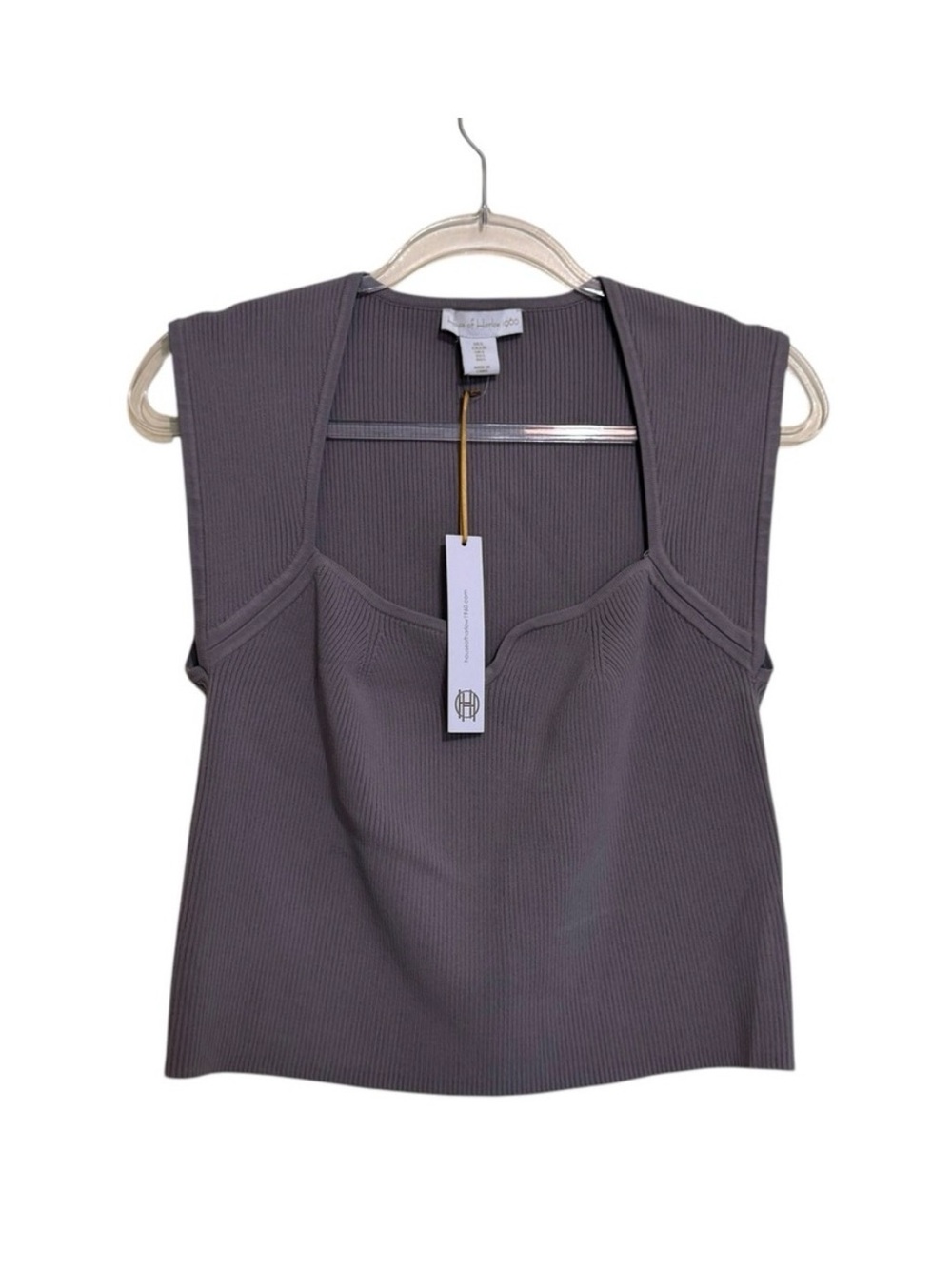 New House of Harlow REVOLVE Ribbed Top Sz L